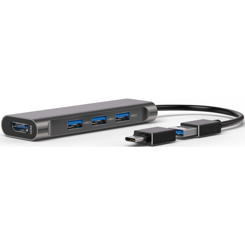 ACCESSOIRE INFORMATIQUE (ACCII BLUESTORK Hub USB Adapt 3ports Usb-a2 0+ HUB-MINI