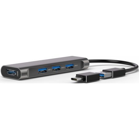 ACCESSOIRE INFORMATIQUE (ACCII BLUESTORK Hub USB Adapt 3ports Usb-a2 0+ HUB-MINI