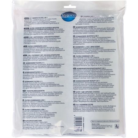 ACC CONSOMMABLES HOTTE WPRO Filtre Univ Graisse Charbon47x UCF 016