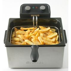 FRITEUSE CLASSIQUE BRANDT PEM 3000w 1,2kg 5l Therm Inox FRI2203E