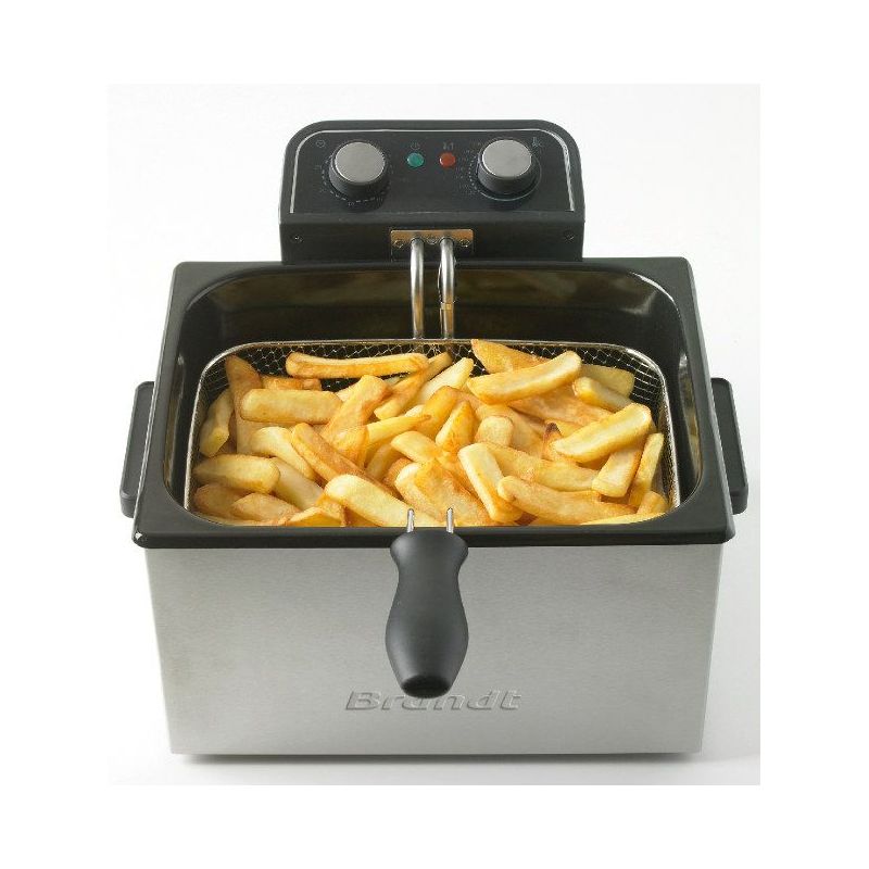 FRITEUSE CLASSIQUE BRANDT PEM 3000w 1,2kg 5l Therm Inox FRI2203E
