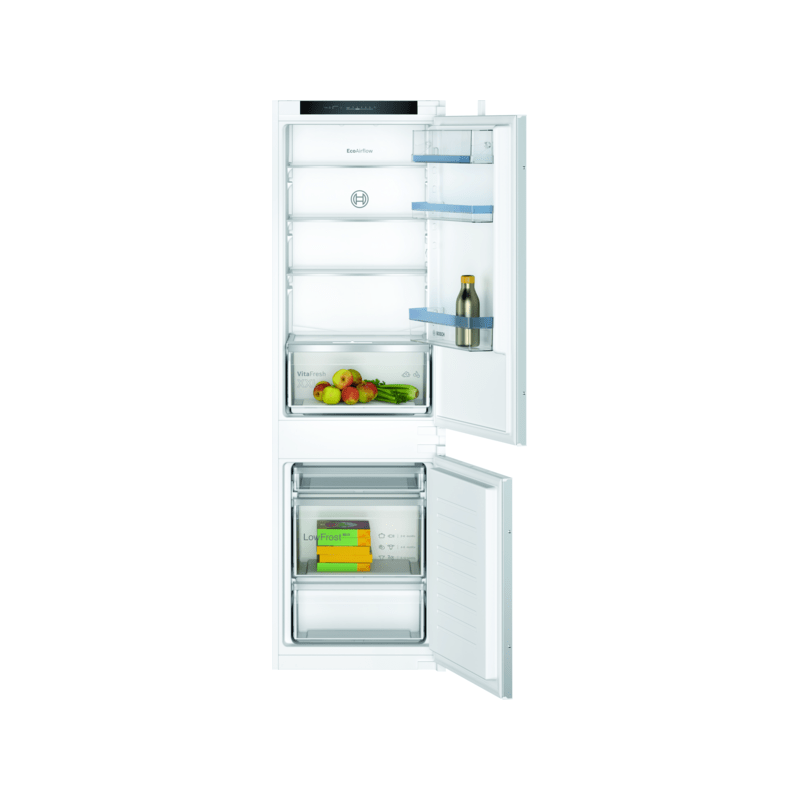 REFRIGERATEUR INTEGRE COMB BOSCH ENCASTRABLE S4 267l 183+84 H177,2 35db EB KIV86VSE0