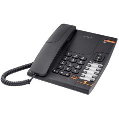 TELEPHONE FILAIRE (TFIXFIL) ALCATEL 10mem Dir Ml Pris Casq Fix Mur TEMPORIS 380 NOIR