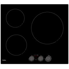 TABLE A INDUCTION AMICA 3ind 60cm 5,5kw Cdes Front Man AIM 3530