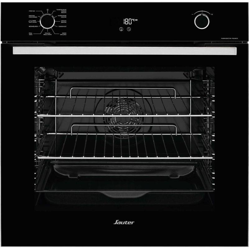 FOUR PYROLYSE SAUTER Mf+ 73l Guide15 A+ Noir SOP6214LB