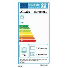 FOUR PYROLYSE SAUTER Mf+ 73l Guide15 A+ Noir SOP6214LB