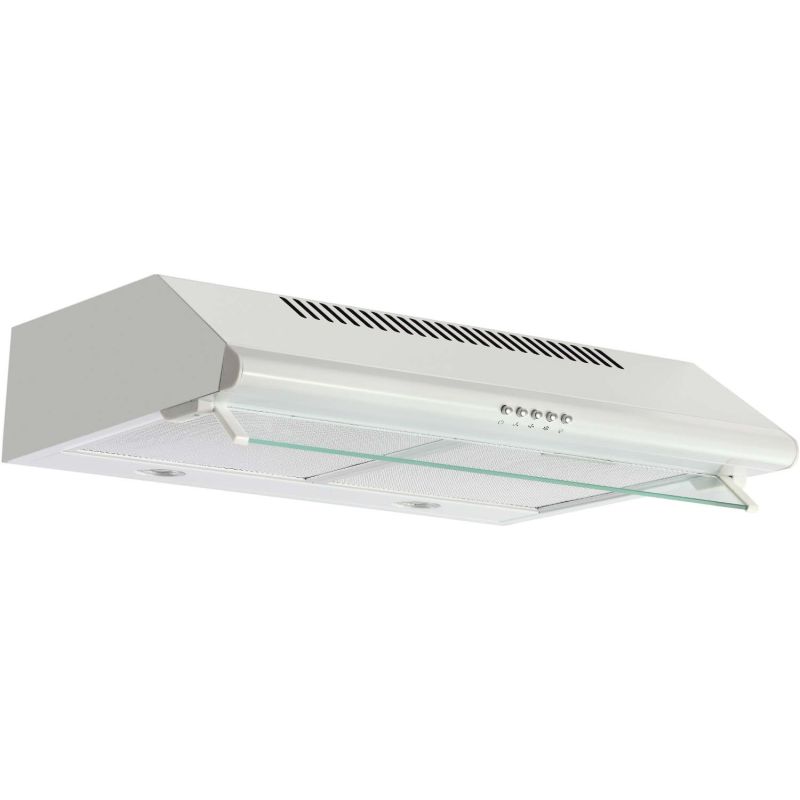 HOTTE VISIERE GLEM Casquette 60cm 350m3 68db C Bl GHC 640 WH