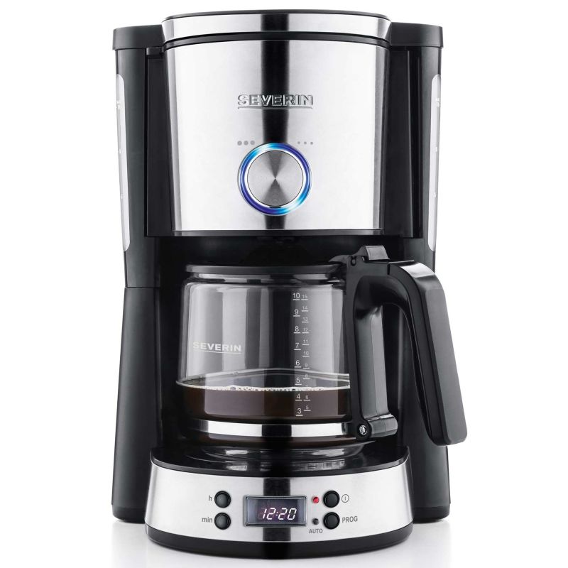 CAFETIERE FILTRE SEVERIN 10t 1000w Aromaswitch Led Inox KA4826