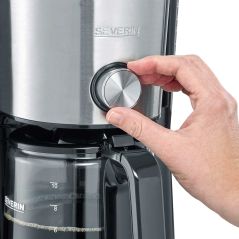 CAFETIERE FILTRE SEVERIN 10t 1000w Aromaswitch Led Inox KA4826