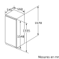 REFRIGERATEUR INTEGRE 1 PORTE BOSCH ENCASTRABLE S6 248l 214+34 H158l56 36db EC KIL 72 AFE 0