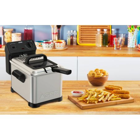 FRITEUSE CLASSIQUE SEB PEM 4l 1,3kg 2400w Digit FR506D00