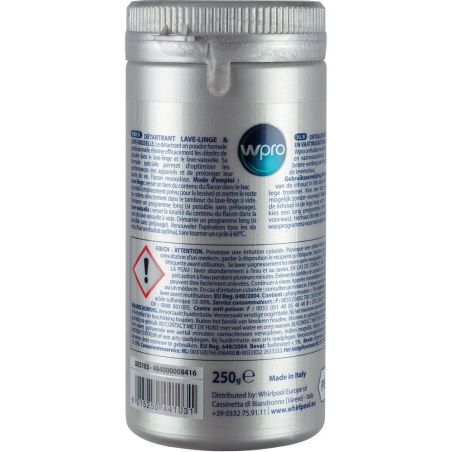ACC COMMUNS LAVE LINGE LAVE VA WPRO Detartrant Prof 250gr Plvll DES103