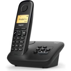 TELEPHONE SANS FIL (TSFISFIL) GIGASET Dect 50mem Rep25mn 1,5 Ret Ecl GIGA AL 170 A NOIR