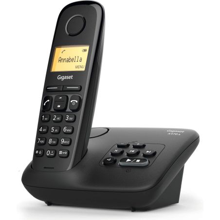 TELEPHONE SANS FIL (TSFISFIL) GIGASET Dect 50mem Rep25mn 1,5 Ret Ecl GIGA AL 170 A NOIR
