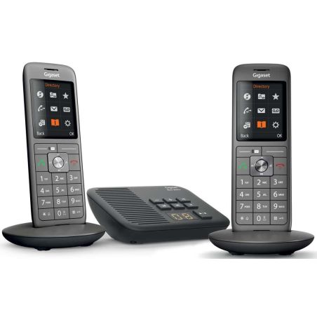 TELEPHONE SANS FIL (TSFISFIL) GIGASET Duo Dect Rep55mn 400mem Ml Ant GIGA CL 660 A DUO ANTHRACITE