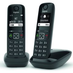 TELEPHONE SANS FIL (TSFISFIL) GIGASET DUO Eco Dect 100mem Ml Aut14h GIGA AS 690 DUO NOIR
