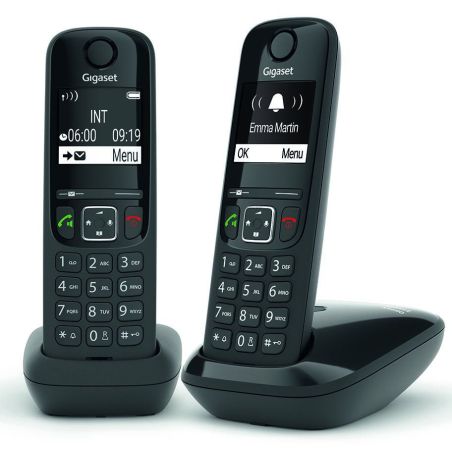 TELEPHONE SANS FIL (TSFISFIL) GIGASET DUO Eco Dect 100mem Ml Aut14h GIGA AS 690 DUO NOIR