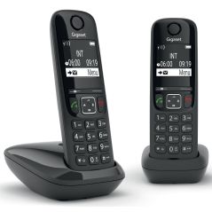 TELEPHONE SANS FIL (TSFISFIL) GIGASET DUO Eco Dect 100mem Ml Aut14h GIGA AS 690 DUO NOIR