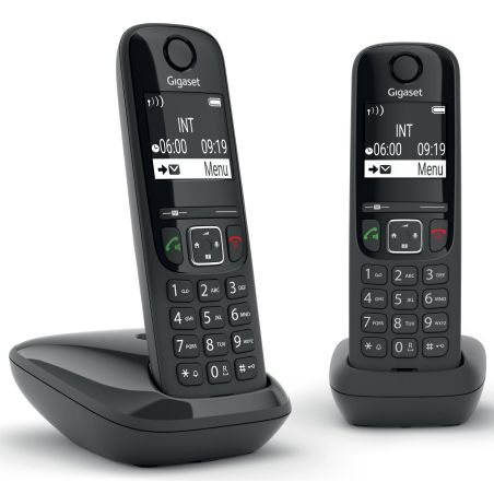 TELEPHONE SANS FIL (TSFISFIL) GIGASET DUO Eco Dect 100mem Ml Aut14h GIGA AS 690 DUO NOIR