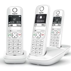 TELEPHONE SANS FIL (TSFISFIL) GIGASET TRIO Eco Dect 100mem Ml Aut14h GIGA AS 690 TRIO BLANC