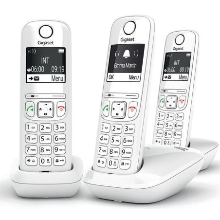 TELEPHONE SANS FIL (TSFISFIL) GIGASET TRIO Eco Dect 100mem Ml Aut14h GIGA AS 690 TRIO BLANC