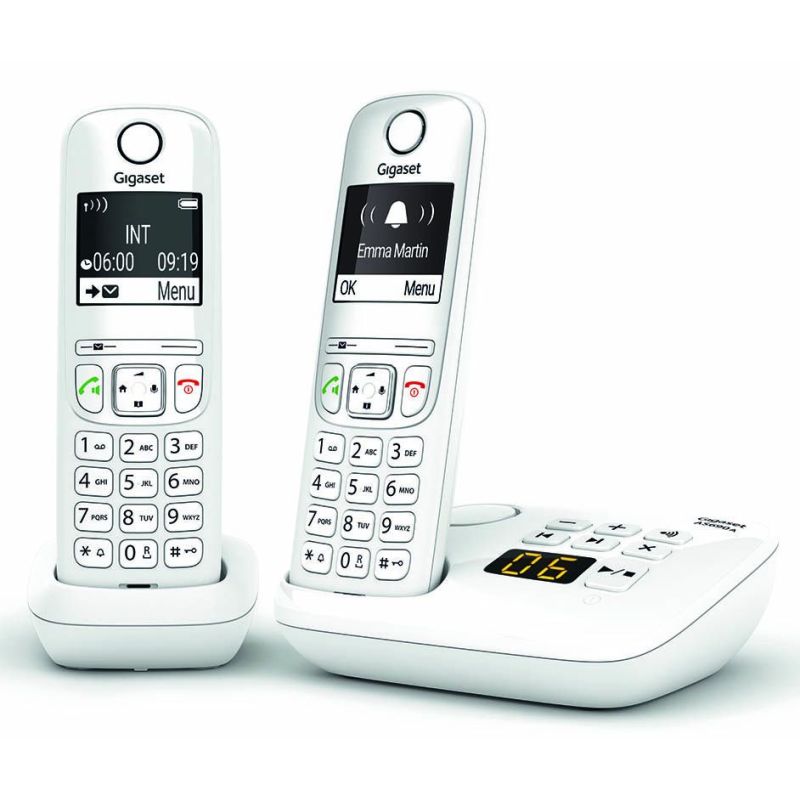 TELEPHONE SANS FIL (TSFISFIL) GIGASET DUO Eco Dect 100mem Rep20mn Ml GIGA AS 690 A DUO BLANC