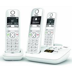 TELEPHONE SANS FIL (TSFISFIL) GIGASET TRI Eco Dect 100mem Rep20mn Ml GIGA AS 690 A TRIO BLANC
