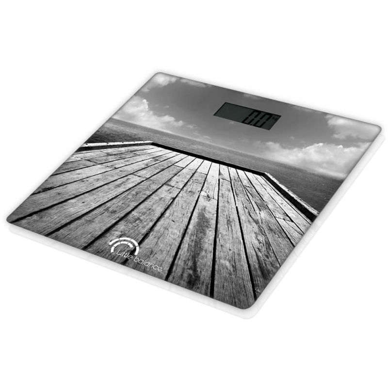 BALANCE PESE PERSONNE LITTLE BALANCE Ponton 100g180kg Elec Verre G 8107
