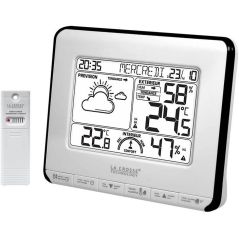CENTRALE METEO LA CROSSE TECHNOLOGY Station Meteo Avec Prevision, WS6818WHI-BLA