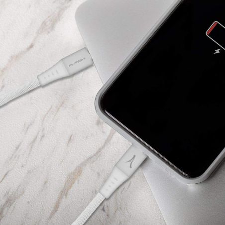 CONNECTIQUE DATA AKASHI USB-C RENFORCE 1M 3A 15W LIGHT ALTCABLMFIUSBC
