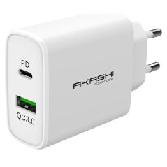 CHARGEUR SECTEUR GSM AKASHI Chargsectintel Usb-cusb 35w ALTACQC38WH