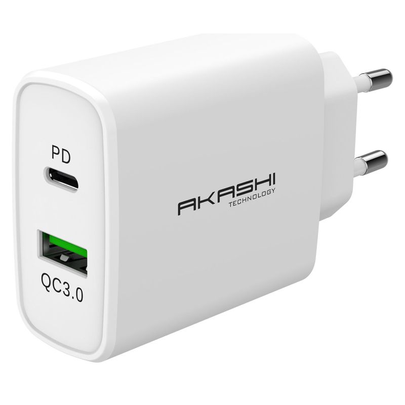 CHARGEUR SECTEUR GSM AKASHI Chargsectintel Usb-cusb 35w ALTACQC38WH
