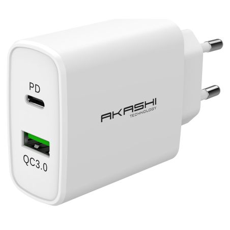 CHARGEUR SECTEUR GSM AKASHI Chargsectintel Usb-cusb 35w ALTACQC38WH