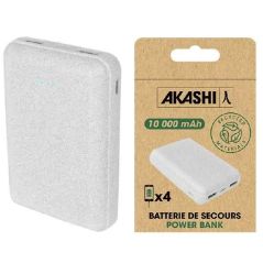CHARGEURS EXTERNES AKASHI P-bank 10000mah 2 Usb+usb-c Pa ALTPBECO10