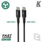 CONNECTIQUE DATA AKASHI Usb-c EN KEVLAR 60W 1m Usb-c N ALTECOTCKEV