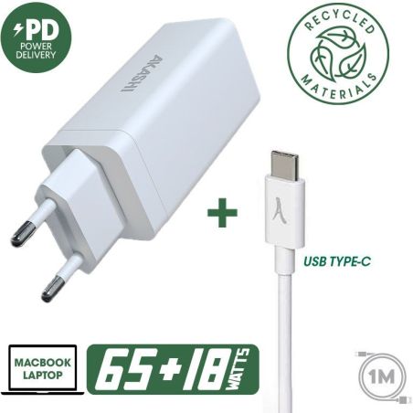 CHARGEUR SECTEUR GSM AKASHI CHARGSECTINTEL USB-C 65W GaN ALTGAN65W