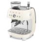 BROYEUR CAFE SMEG PEM 15bars 2,4l 250g Grains Vapeur EGF03CREU