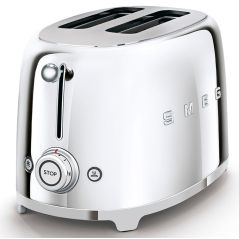 GRILLE PAIN TOASTER SMEG PEM Toaster 950w 2fentes Chrome TSF 01 SSEU