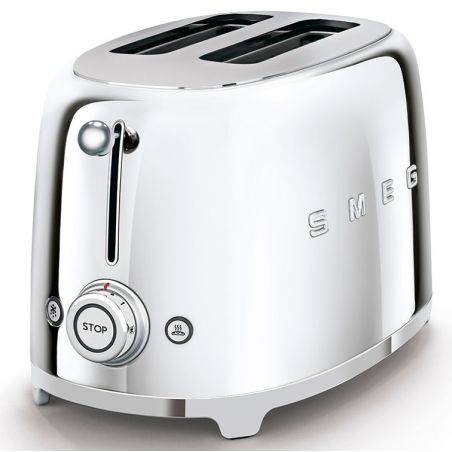 GRILLE PAIN TOASTER SMEG PEM Toaster 950w 2fentes Chrome TSF 01 SSEU