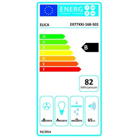 HOTTE DECOR ELICA Mur Incli 90cm 603m3 65db B No STRIPE BL A 90 LX