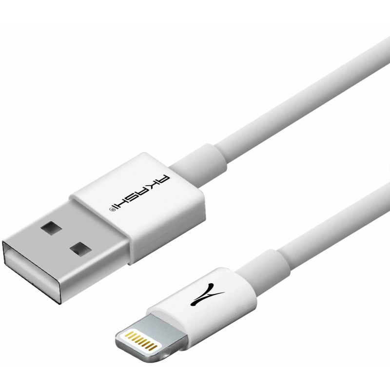 CONNECTIQUE DATA AKASHI USB BLANC 1M LIGHTNING ALTCABLEIP 5