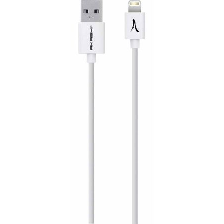 CONNECTIQUE DATA AKASHI USB BLANC 1M LIGHTNING ALTCABLEIP 5