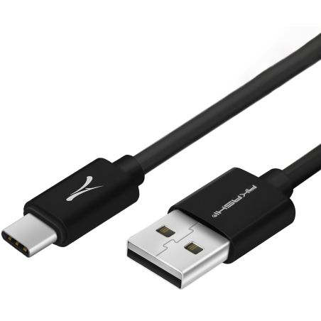 CONNECTIQUE DATA AKASHI USB NOIR 2M 3A 20W USB-C ALTCABLUSBTCLG