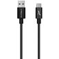 CONNECTIQUE DATA AKASHI USB NOIR 2M 3A 20W USB-C ALTCABLUSBTCLG