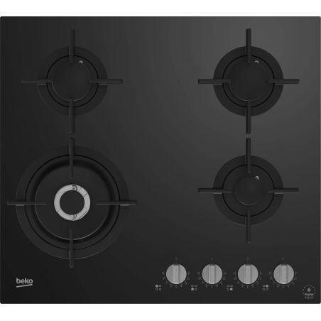 TABLE VERRE BEKO MENAGER 4gaz Dt1wok 60cm Sup Fonte Cde HILW64322S