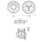 HAUT PARLEUR RONDSON Hp Plaf 2voies Enca 51020w1 CSL630
