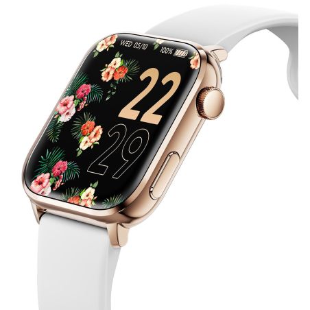 MONTRES CONNECTEES ICE WATCH Ecran 1,96 Amoled Rose Goldwh ICESMART20WHITE