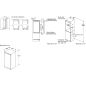 REFRIGERATEUR INTEGRE 1 PORTE BOSCH ENCASTRABLE S2 187l 172+15 H122 1l54 35db KIL42NSE0