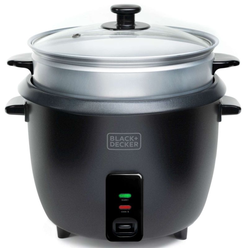 CUISEUR VAPEUR CUISEUR RIZ BLACK ET DECKER Cuiseur 700w 1,8l 67portions BXRC1800E
