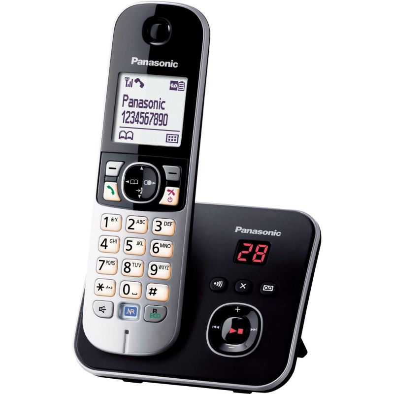 TELEPHONE SANS FIL (TSFISFIL) PANASONIC BRUN Dect 120mem Ml Ecr Large Rep30 KXTG 6821 FRB